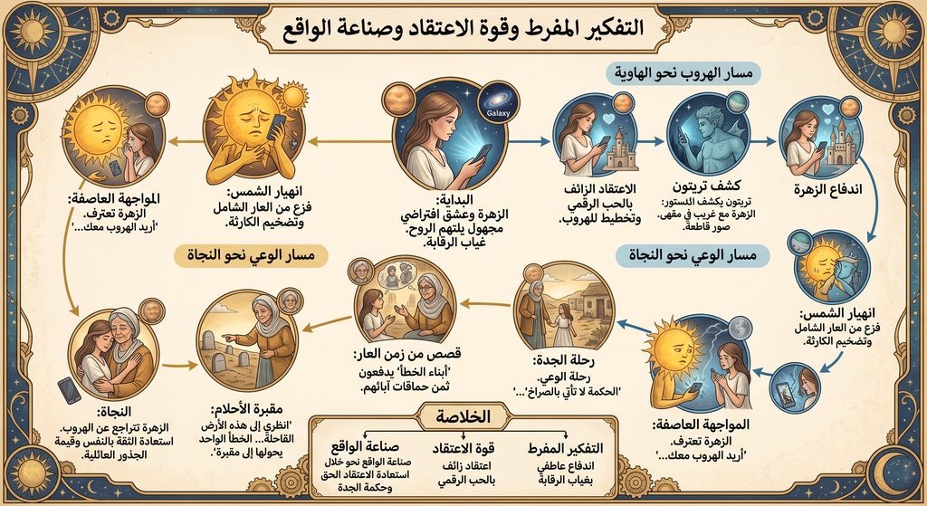 التفكير المفرط و قوة الاعتقاد وصناعة الواقع